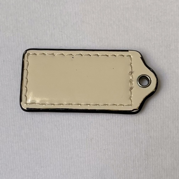 Coach Cream Leather Hangtag - Picture 2 of 2